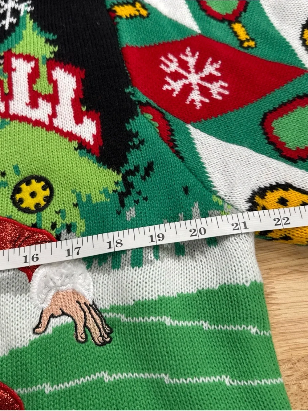 33 Degrees Men’s Christmas Pickleball Championship Party Sweater Size L NEW $48